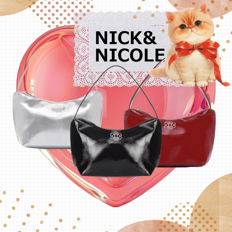 NICOLE MINI HOBO BAG 6color 小さめ トート ショルダー 肩掛け 2WAY 韓国ファッション ブランド 正規品