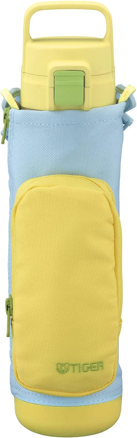 MTA-A080YB　真空断熱ボトル 直飲み ワンプッシュボトル ステンレスボトル ステンレスマグボトル　保温保冷対応　水筒　0.8L(800ml)　イエローブルー MTA-A080(YB)