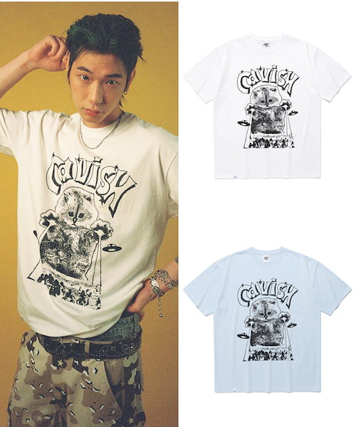CAVISH ♥ INVADER SS TEE /追跡付 CAVISH ♥ INVADER PIGMENT SS TEE/追跡付 (CAVISH/Tシャツ