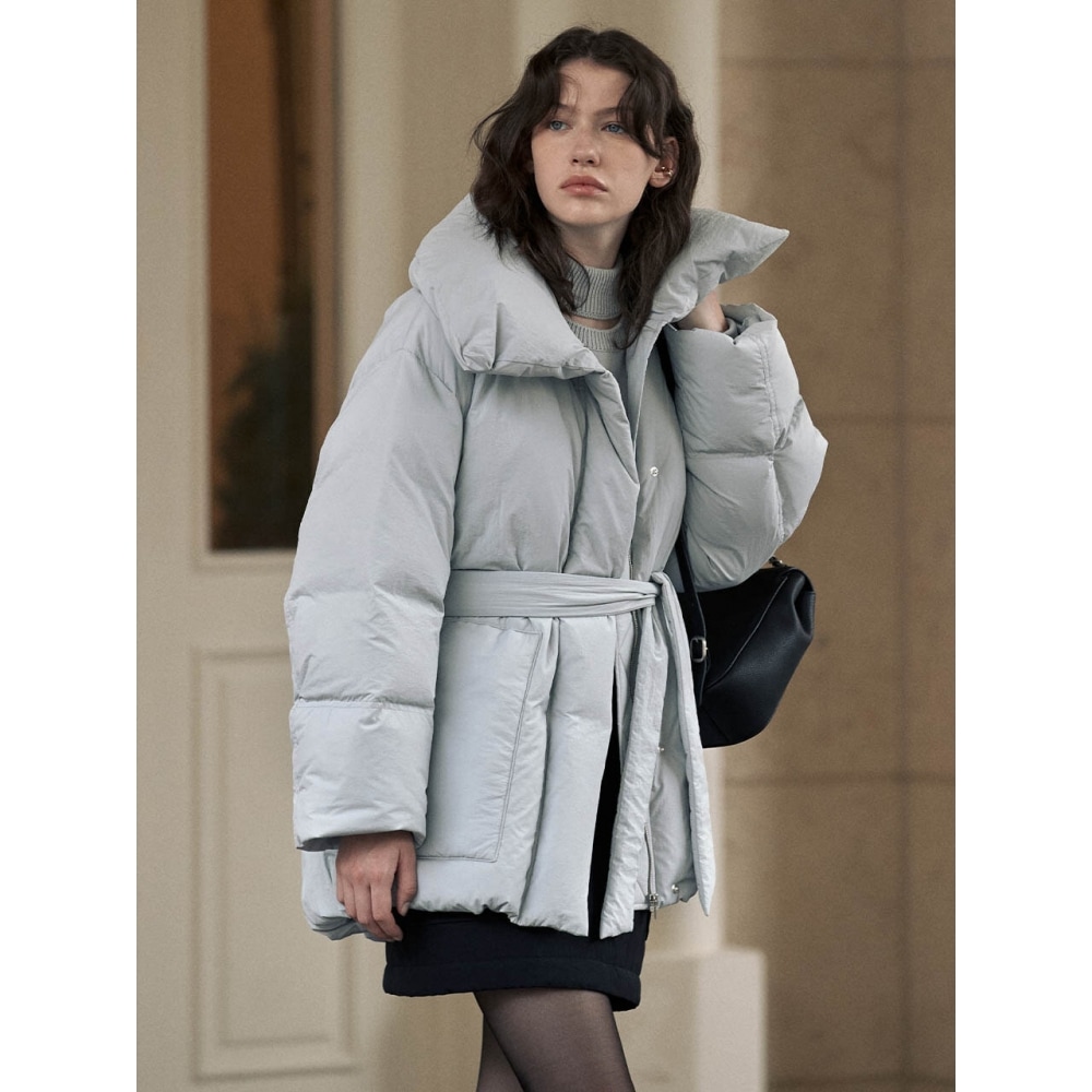 LOEUVRE ベルト付きダウンジャンパー SD3WM492 21