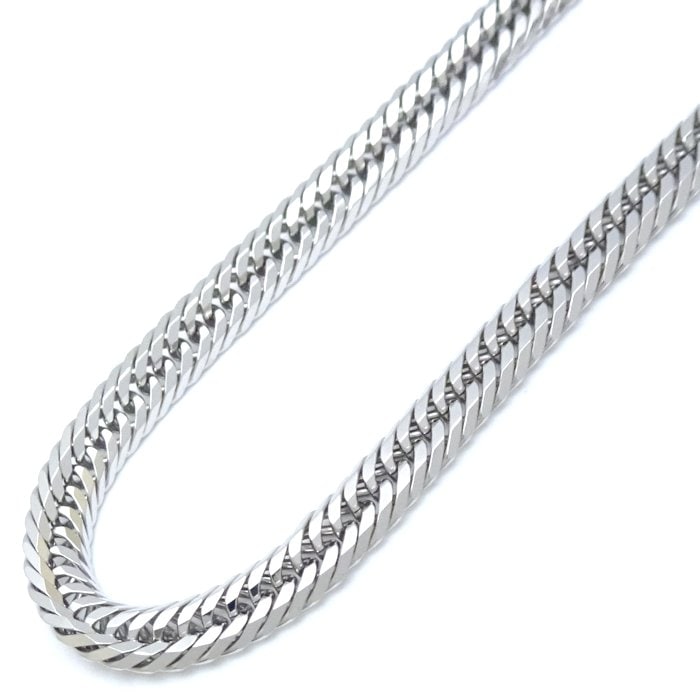 喜平ネックレス Pt850プラチナ 12面 トリプル 45.5cm 27.2g/76014【中古】