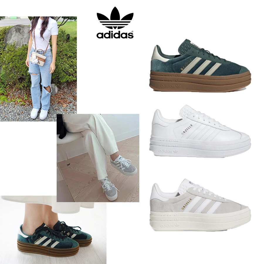 GAZELLE BOLD W HQ6893 IE5130 IG4391 ガゼル ウーマン ウィメンズ レディース 26cm スエード スニーカー シューズ メンズ 韓国 人気 おすすめ 黒 緑 白
