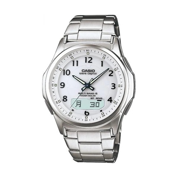 カシオ WVA-M630D-7AJF 腕時計 ウェーブセプター 電波ソーラー シルバー