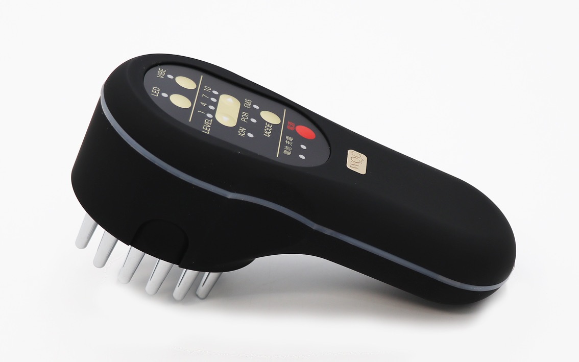 【国内正規品】【保証付】 ブラック イオン導入器 電気バリブラシ 美顔器 EMS 顔 頭皮用