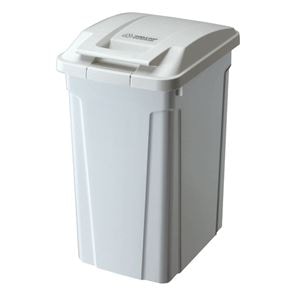 (10個セット) ゴミ箱 ダストボックス 約幅31.5cm 45L ホワイト 屋外用 ロック式 ふた付き SPハンドル付き プラスチック 店舗