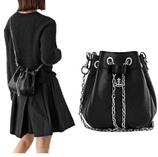 ハンドバッグ ショルダーバッグ クリッシー スモール 巾着型 レッド レディース