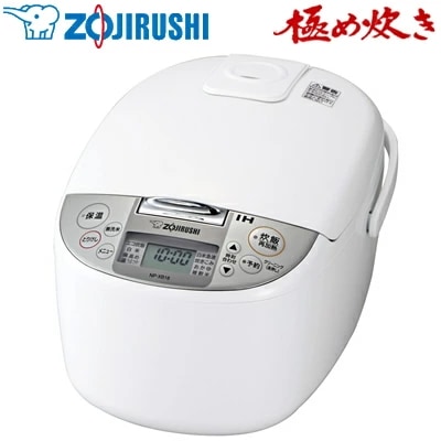 象印 1升炊き 炊飯器 IH炊飯ジャー 極め炊き 黒まる厚釜 NP-XB18-WA ホワイト【送料無料】