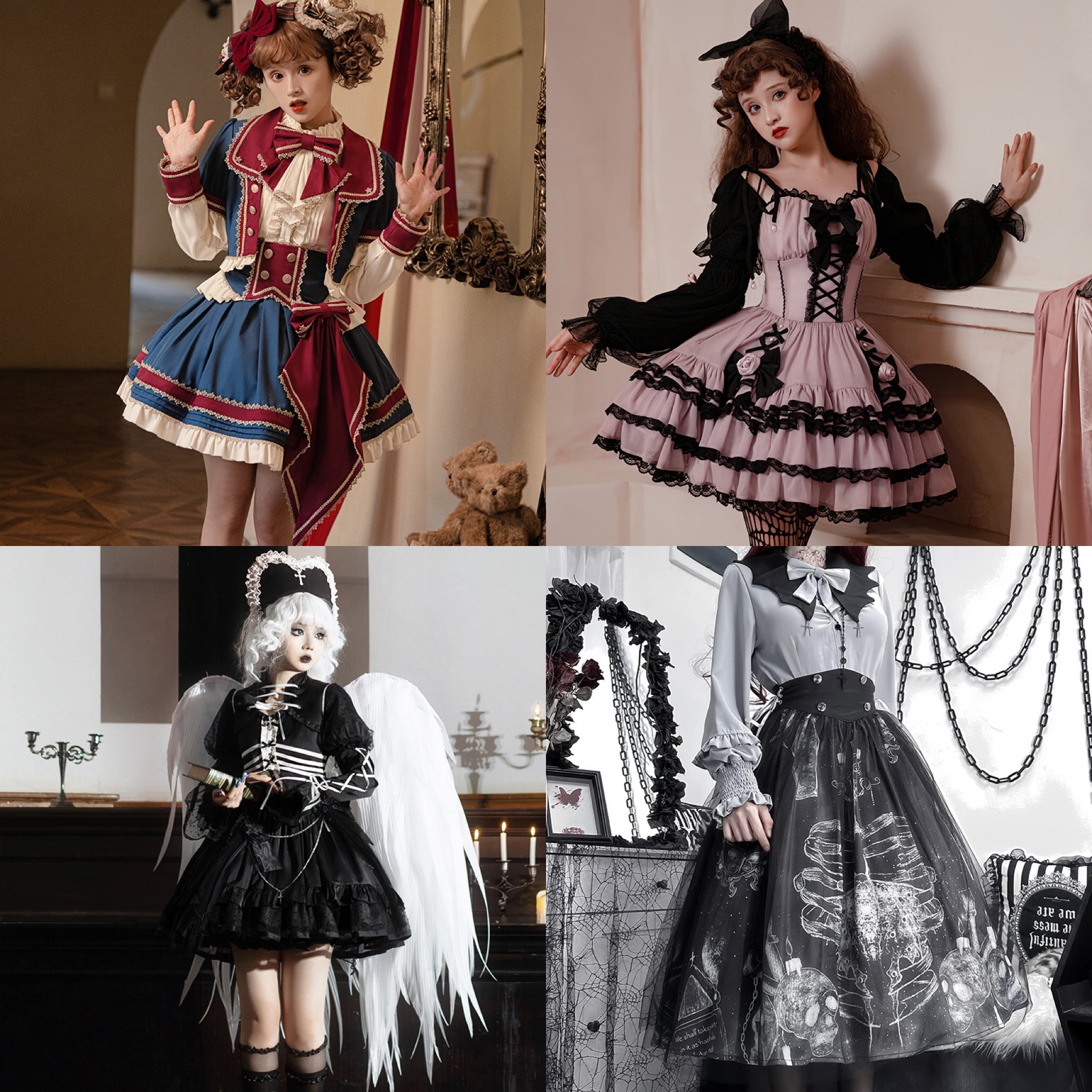 正規品デザイン正規品福利厚生は倉庫に限ります! Lolitaロリータワンピースセット