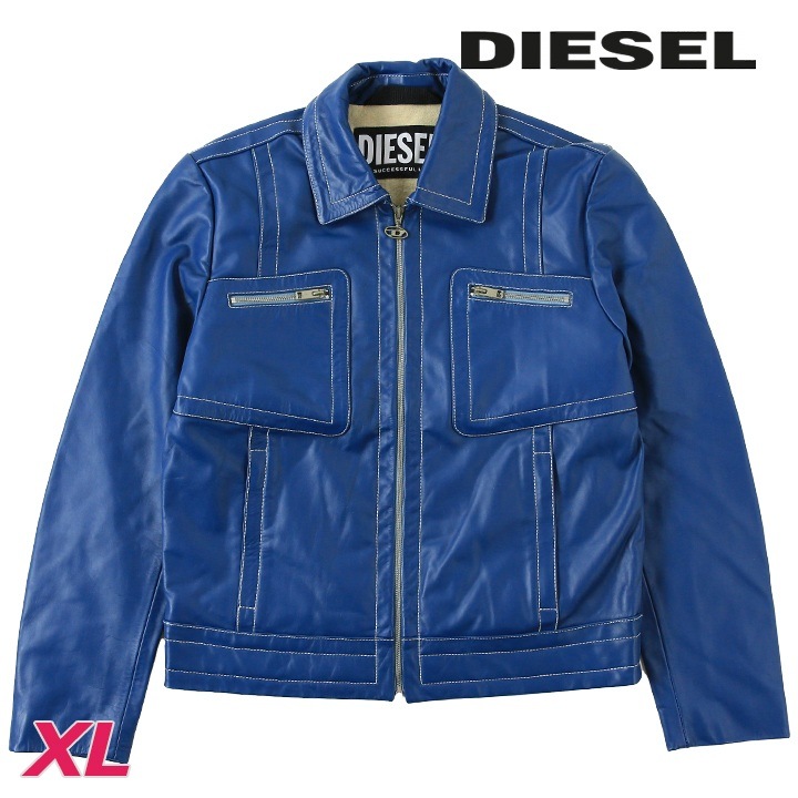 レザージャケット メンズ L-CALE 牛革 本革 オーバルDジッププル die-m-o-f8-03y