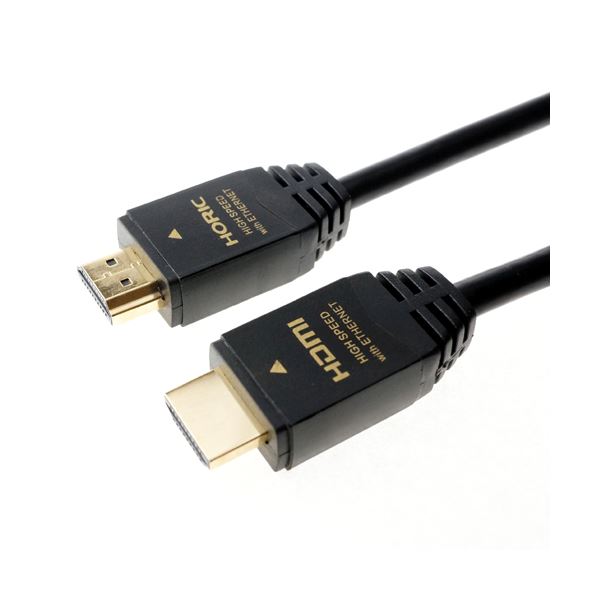 （まとめ）HORIC HDMIケーブル 1.5m ブラック HDM15-039BK(×5セット)
