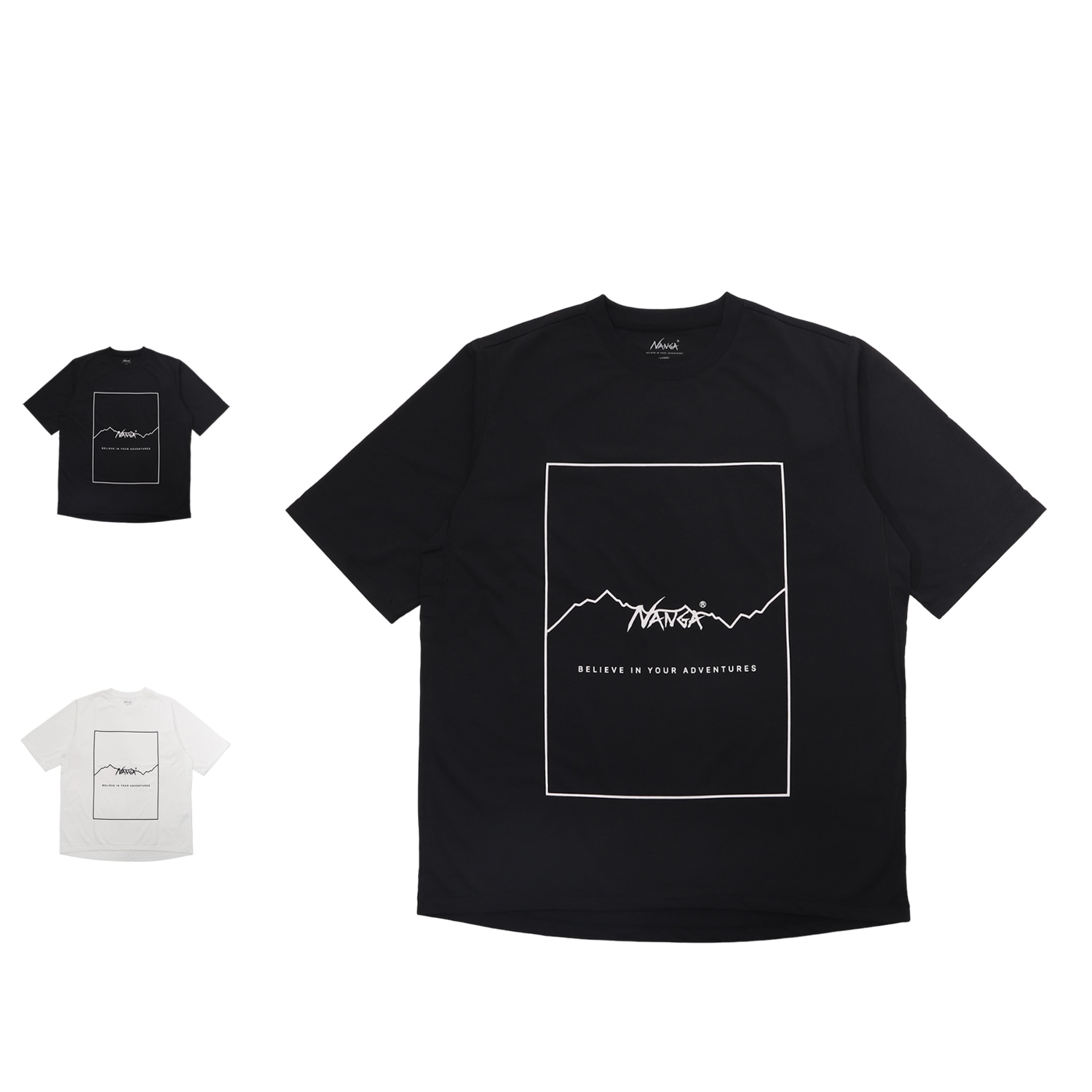 Tシャツ 半袖 ティーシャツ メンズ 速乾 ブラック ホワイト 黒 白 N1JRBKF4