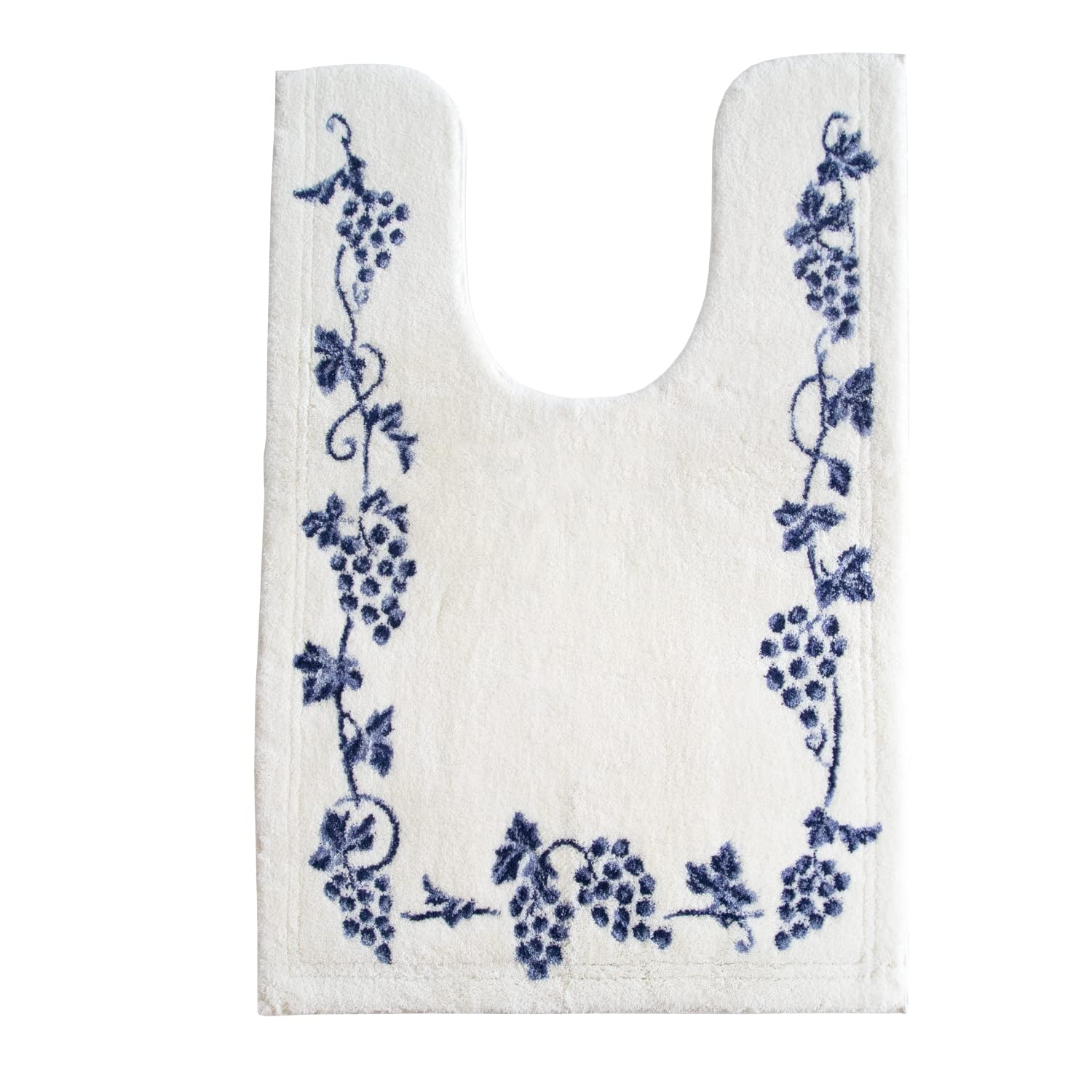 全国送料無料 オカ(OKA) 乾度良好ラクス トイレマット 耳長ロングサイズ 約105cm×70cm ブルー (日本製 滑り止め 吸水 速乾 抗菌 防臭 エレガント