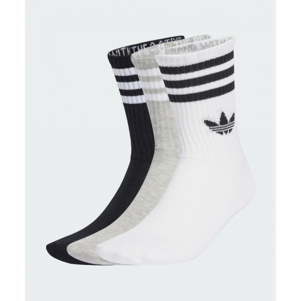アディダス 3ストライプクルーソックス 3ペア JV7403