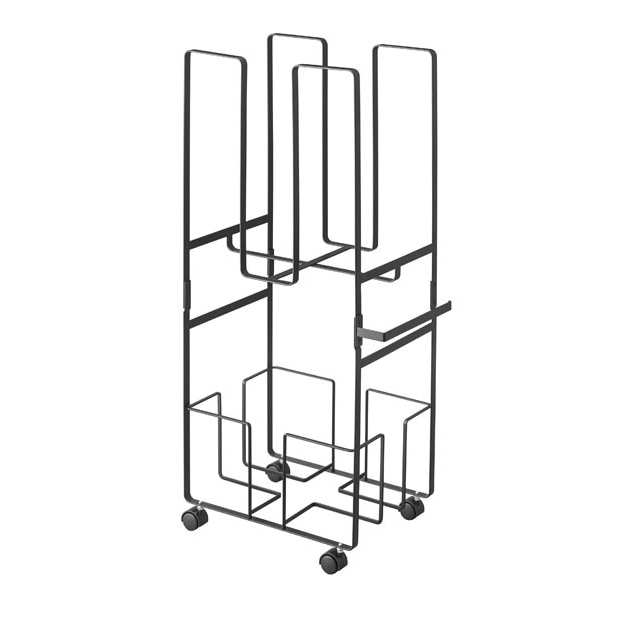 ダンボールストッカー 新聞ストッカー キャスター付き 収納 整理 ダンボール＆新聞ストッカー タワー tower 新聞 古紙 ストッカー ダンボール 段ボール 立て 置き スタンド ラック ストック