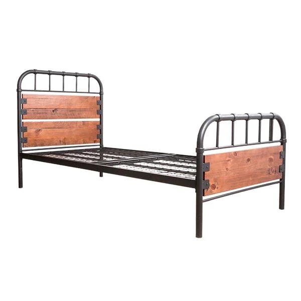 ヴィンテージ調 アイアンベッド シングルフレーム シングルベッド ビンテージ風ベッド アンティーク調ベッド クルーズ パイプベッド ベッドフレーム ヴィンテージ調 ベッド 木製ベッド