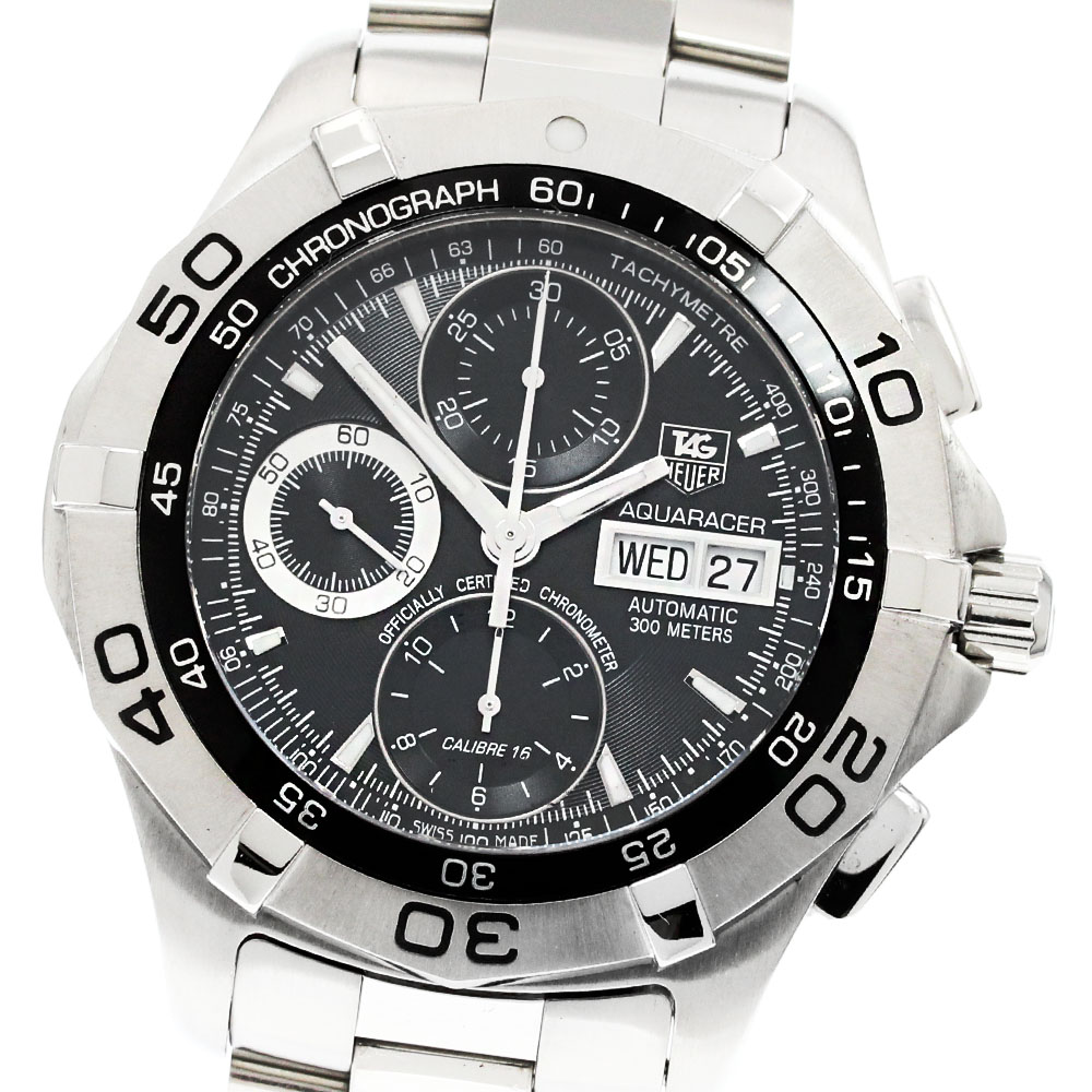 タグホイヤー TAG HEUER CAF5010 アクアレーサー クロノグラフ 自動巻き メンズ 美品 保証書付き_849160【中古】