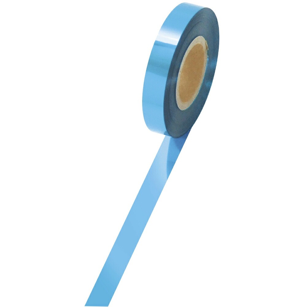 （まとめ買い）ササガワ メッキテープ 青 15mmx100m 1個入 40-4335 [x3]