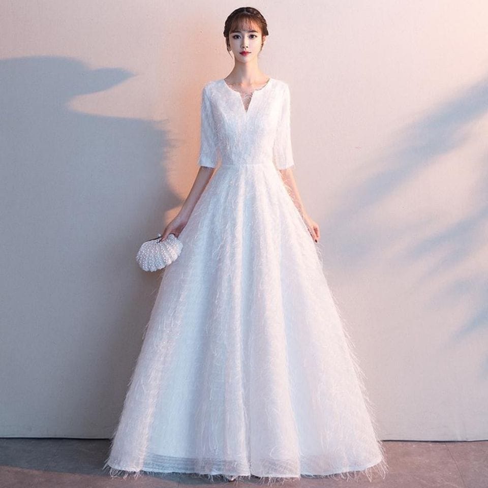 イブニングドレス 女性 宴会 高貴な白人ホスト 凛とした雰囲気 エレガント ロング 2024春ドレス