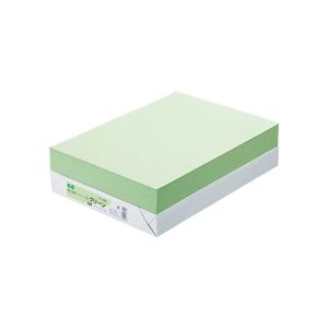 （まとめ） TANOSEE αエコカラーペーパーII B4 グリーン 1冊（500枚） (×5セット)