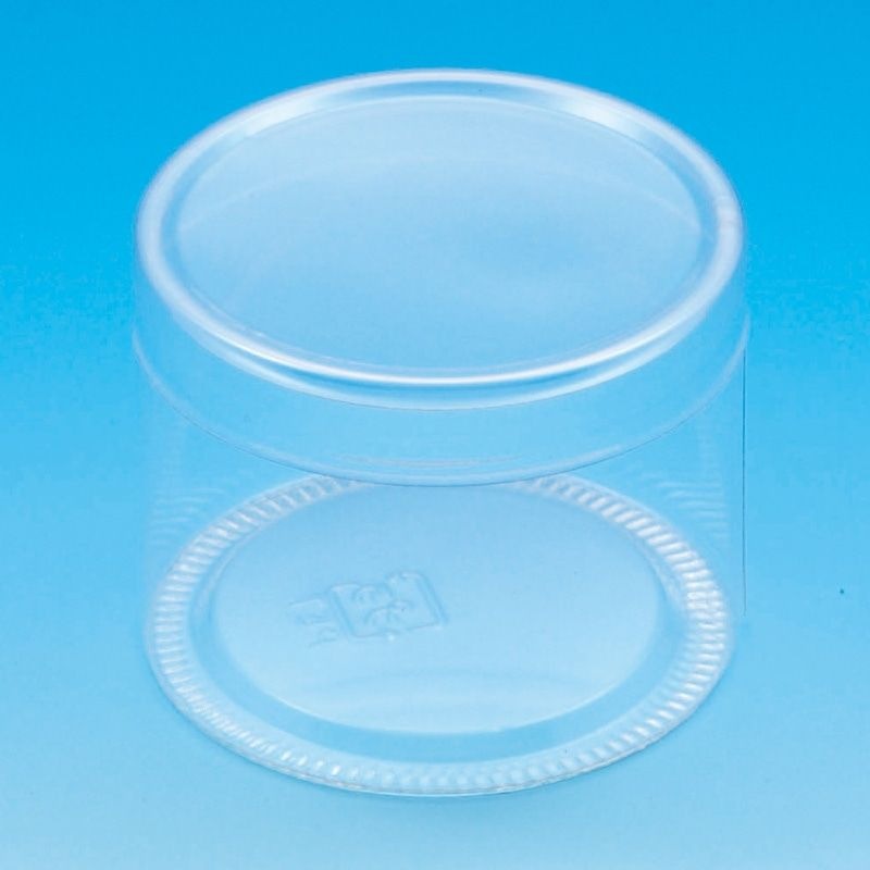 （まとめ買い）シモジマ HEIKO 箱 クリスタルボックス スタンダードタイプ PET円筒ケース 直径65x深さ50mm 20個 006854246 [x3セット]