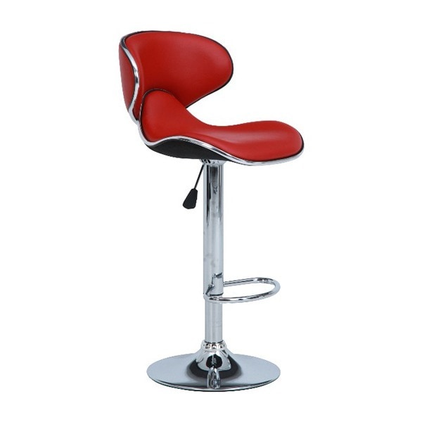 不二貿易 93291 レッド シェル [カウンターチェア] メーカー直送