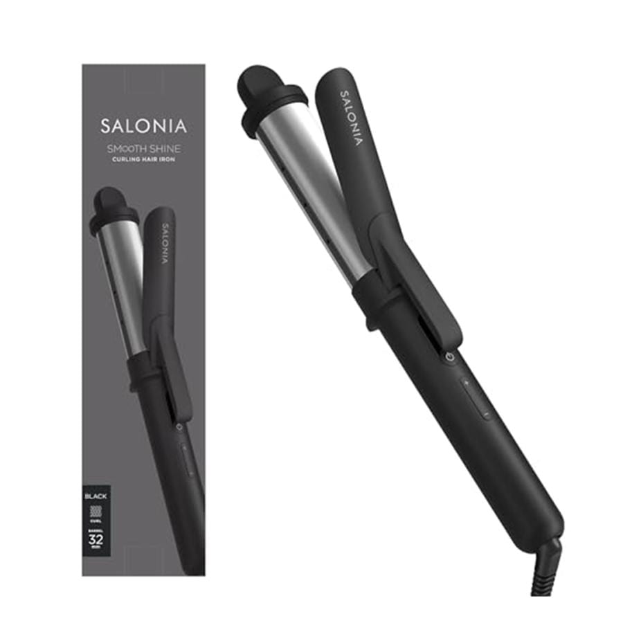 サロニア スムースシャイン カールアイロン SAL23106BK 32mm ブラック