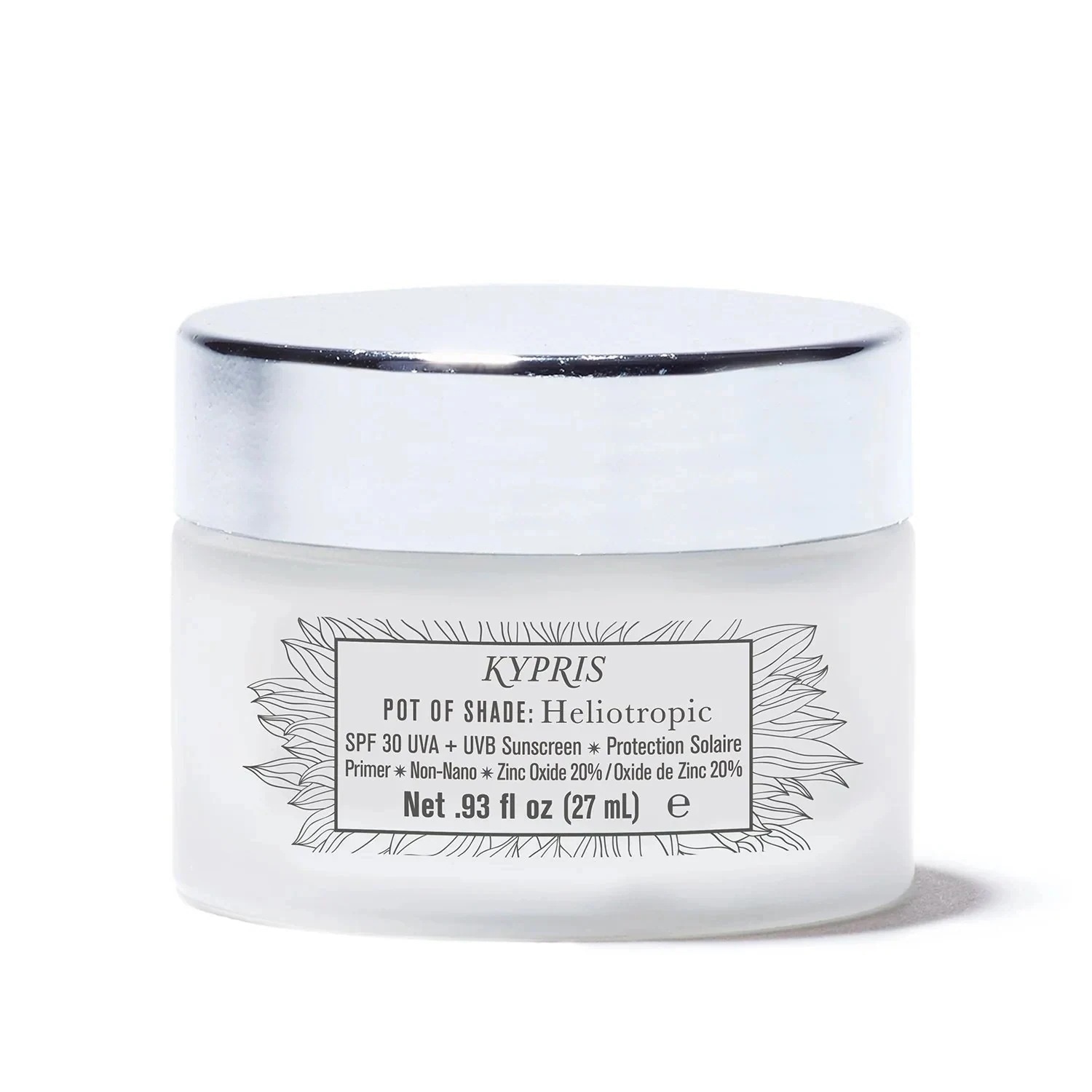 [国内正規品] キプリス ポットオブシェイドSPF30 27ml KYPRIS ミネラル 酸化亜鉛 紫外線カット 肌の密度 紫外線 イリスパリダ葉細胞エキス 色ムラ チャパラル タマヌオイル