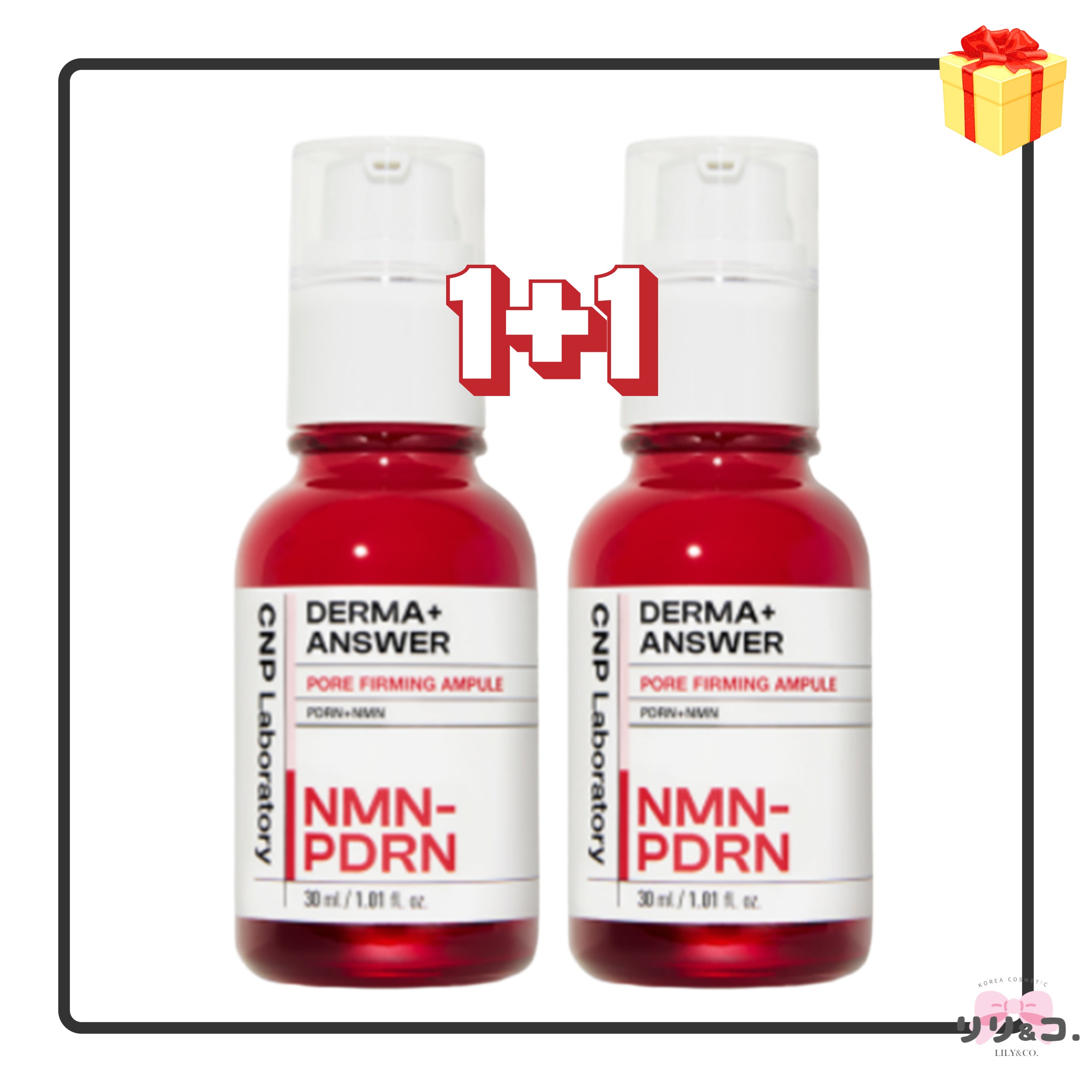 [毛穴ケア1+1] NMN-PDRN ダーマアンサー ポアファーミング アンプル 30mL+ 30mL 計2本 セット 毛穴 黒ずみ ブラックヘッド 美容液 ハリ 弾力 敏感肌 ツヤ肌 スキンケア 韓