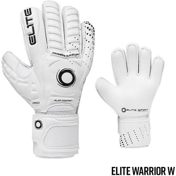 ELITE SPORT サッカーGKグローブ ELITE WARRIOR W ホワイト 3 ELG24805 WHT