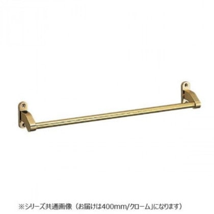 シロクマ フラットタオル掛 400mm クローム BT-40