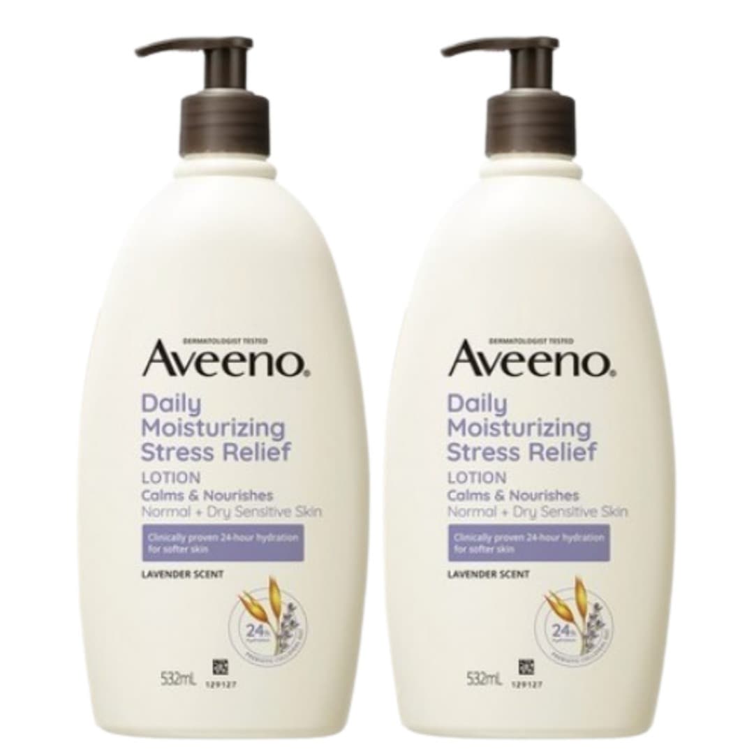 NEW ストレスリリーフ ローション 532ml 2個 敏感肌用 ラベンダー 保湿 乾燥肌用 デイリーモイスチャーライジング バリアサポート 24時間うるおい
