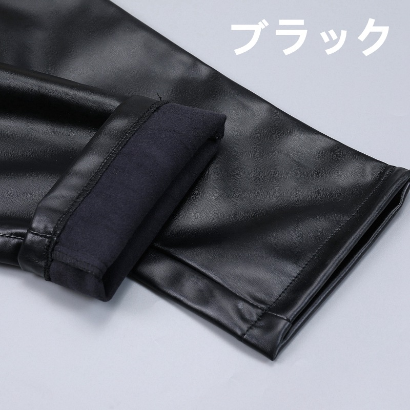 yoke belted leather 2tuck trousers レザパン-