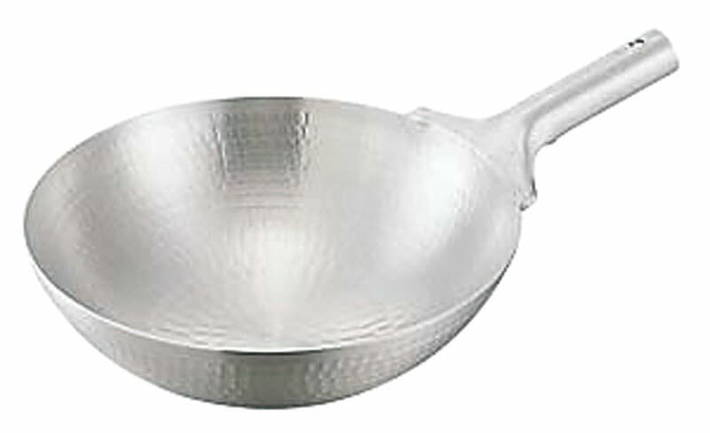 中尾アルミ製作所 アルミ打出片手中華鍋 36cm（6.8L）