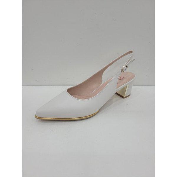 女性 楽な プレーン ブロックヒール スリングバック 5センチ PFBMST616_US