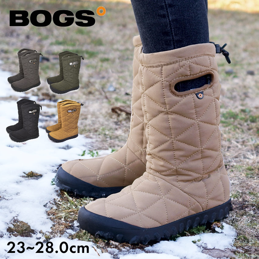 B-モック ハイ 78940S メンズ レディース ユニセックス シューズ スノーシューズ ウィンターブーツ キルティング カジュアル 靴 防水 保温 滑らない 防寒 抗菌 防臭 防