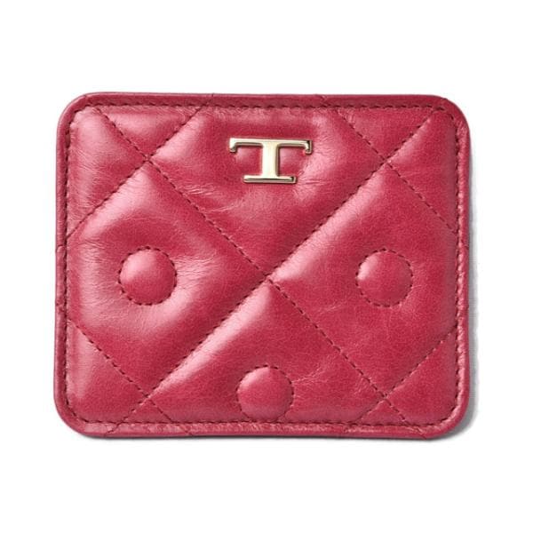 カードケース/パスケース/名刺入れ TOD S メンズ レザー ボルドー