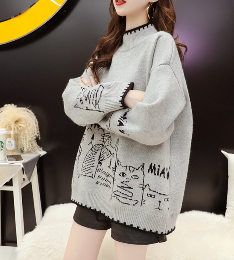 トップス デート モテアイテム ニットソー ざっくりニット 長袖 ウール 可愛い きれいめ 上品 おしゃれ かっこいい 可愛い ラブリー キュート ガーリー クール モード系 セクシー