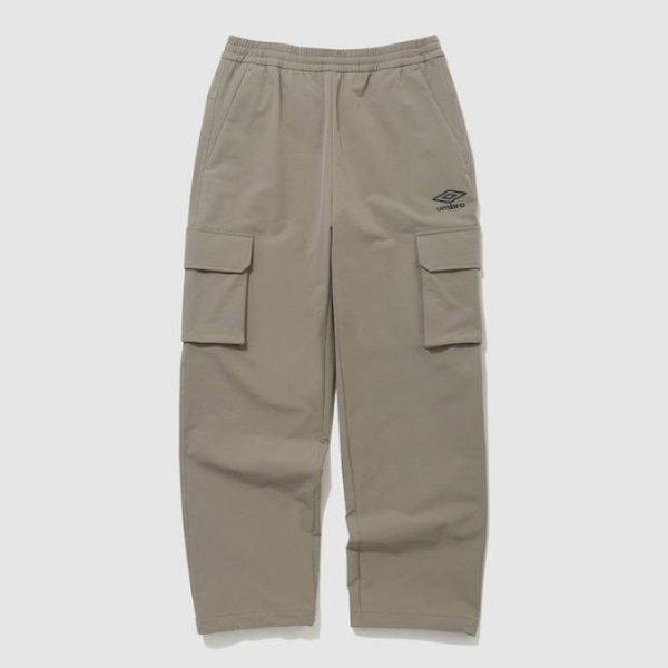 M パンツ NQC UP421SPTO8-GBR1 ポーラーカーゴ起毛ストレートパンツ / GREY BEIGE