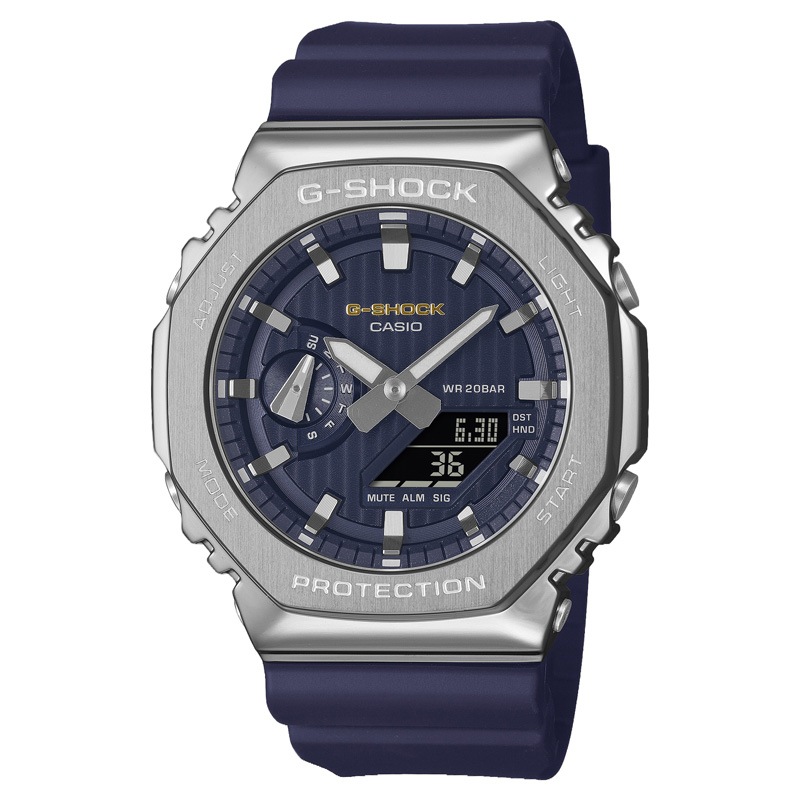 CASIO カシオ G-SHOCK GM-2110SH-2AJF プレシャスハートセレクション 八角形メタルカバー ネイビーブルー