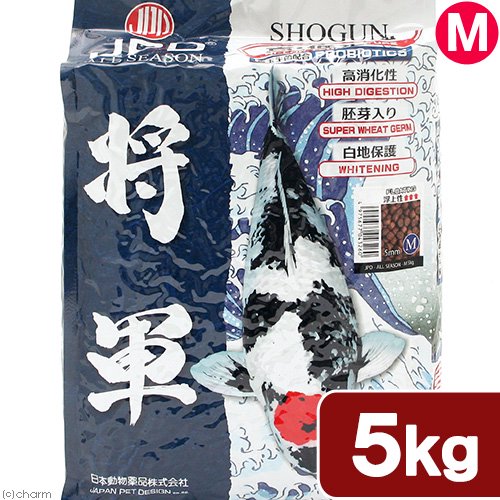 鯉の餌　日本動物薬品　ニチドウ　将軍　Ｍ　浮上性　５ｋｇ　錦鯉　餌　飼料　ＣＲＣ10―41―70―10―00