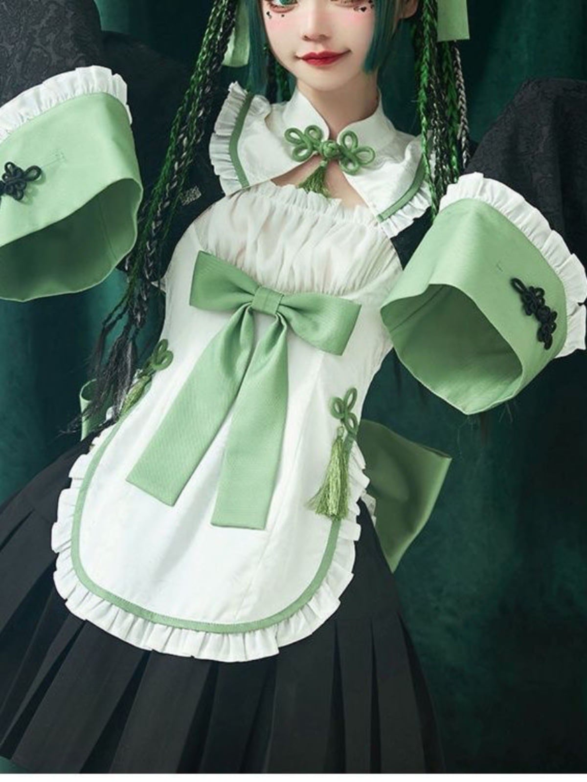 ロリータ可愛いロリータよくライトロースカートドレス一セット