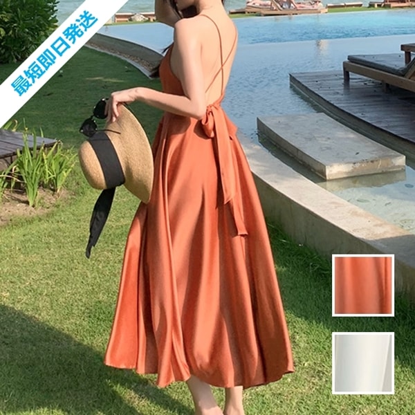 リゾートワンピース リゾートワンピ ロング マキシ丈 ハワイ グアム 韓国 ファッション レディース 春 夏 パーティー お呼ばれ オルチャン コーデ セクシー 4,844円