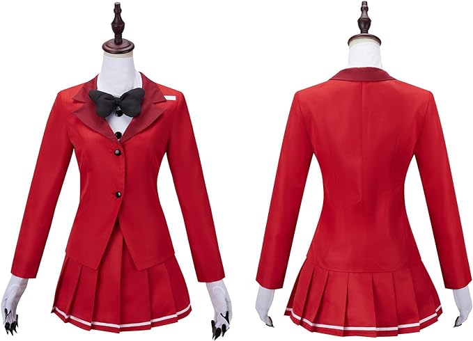 チャーリー コスプレ ハズビン ホテル Charlie コスプレ 7点セット 女子高生 制服コスプレ スーツ ユニフォーム 赤 jk コスプレ スカート 学生制服 レッド ハロウィーン仮装 7,055円