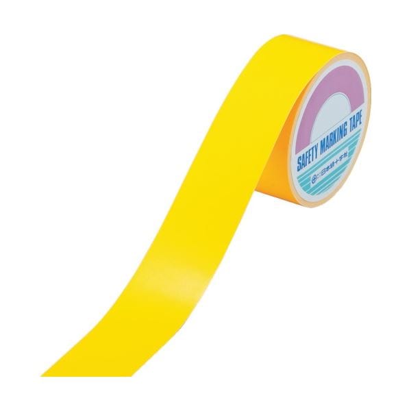 日本緑十字社 蛍光ラインテープ オレンジ 50mm幅x10m エンビ 屋内用 266014 1巻