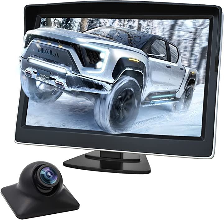 5インチ LCDモニター サイドカメラセット フロントカメラ ハイビジョン 正鏡像切り替え 超強暗視機能 12V/24V通用(シングルヘッド)