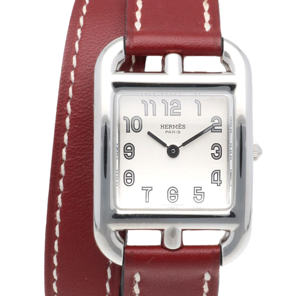 エルメス ケープコッド 腕時計 ステンレススチール CC1.210 クオーツ 1年保証 HERMES 中古 美品