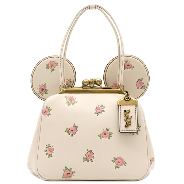 コーチ COACH 2WAYバッグ ミニーマウス キスロックバッグ レザー マルチカラー ヴィンテージ金具 花柄 F29351【中古】
