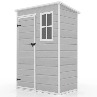 【国内即日発送】樹脂製物置 屋外倉庫 大型物置 戸外収納庫 物置 防水/耐侯 収納可能 ガーデン/庭/田畑/農場 頑丈 大容量 窓付き おしゃれ ガーデニング ガーデンボックス 収納 庭 ア 30,826円