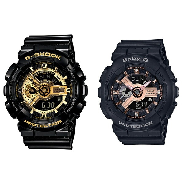 新しいコレクション デジタル＆アナログ ペアウォッチ 腕時計 ベビーG Gショック アナデジ ローズゴールド ゴールド 男女兼用腕時計