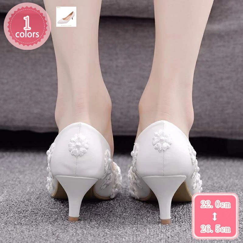 1000円OFFクーポン ウェディングシューズ ハイヒール 5CM ポインテッドトゥ パンプス ブライダルシューズ 歩きやすい 痛くない 美脚 ピンヒール 2次会 お呼ばれ 披露宴 結婚式 発表会 靴 14,936円